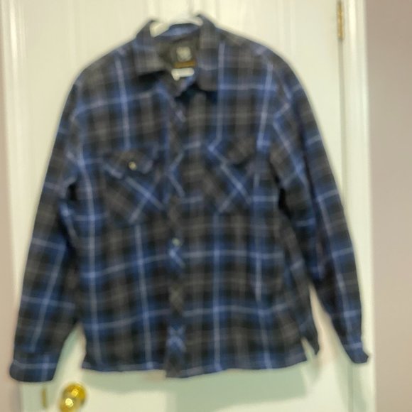 BC Clothing Other - Blue Flannel Check Jacket Size XXL